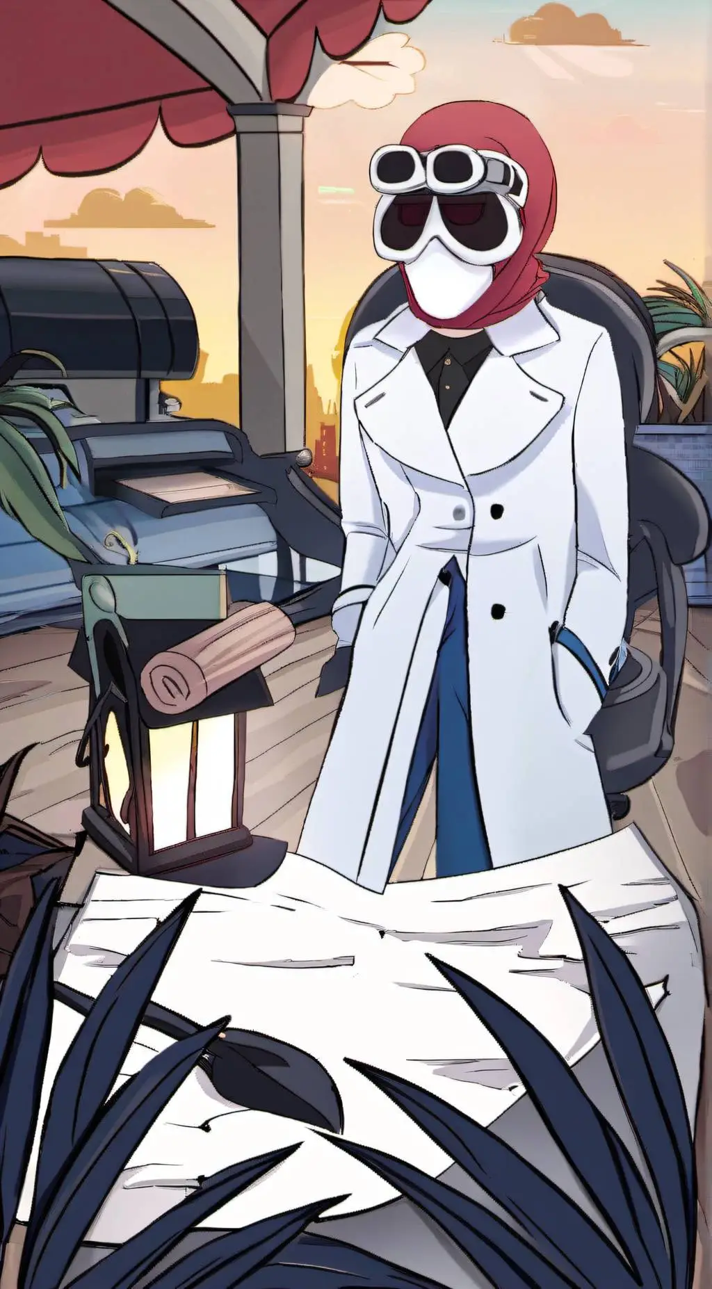 ai character: Take a break! background