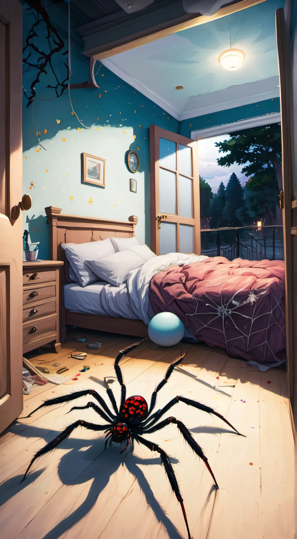 ai character: your wife spider background