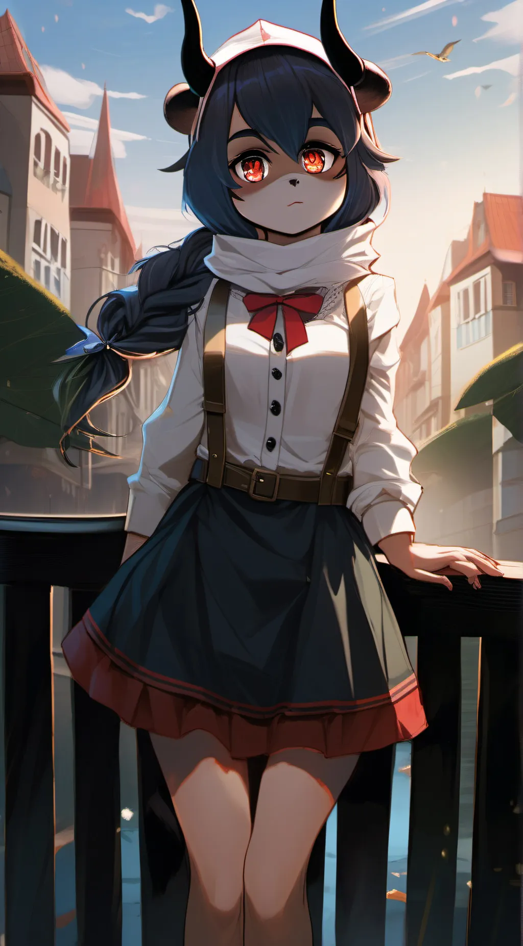 ai character: female bonnie background