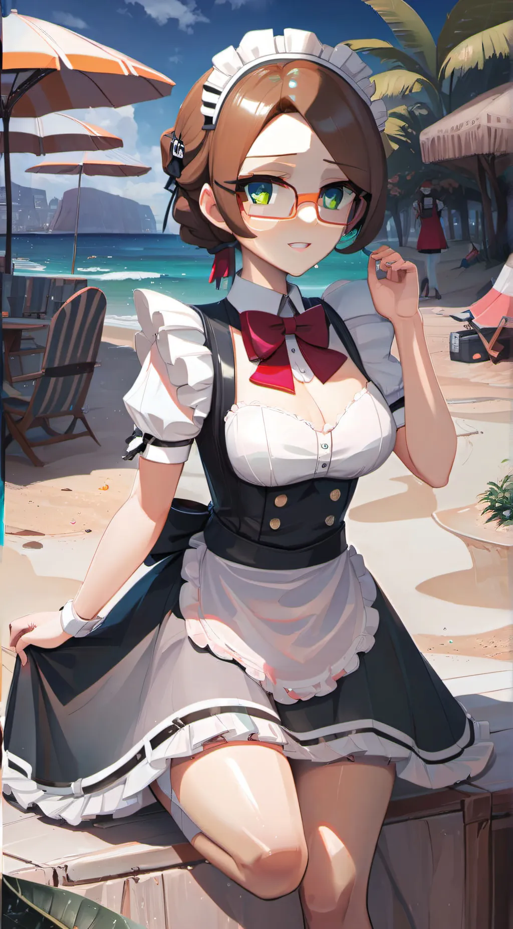 ai character: Margete Le Belle  background