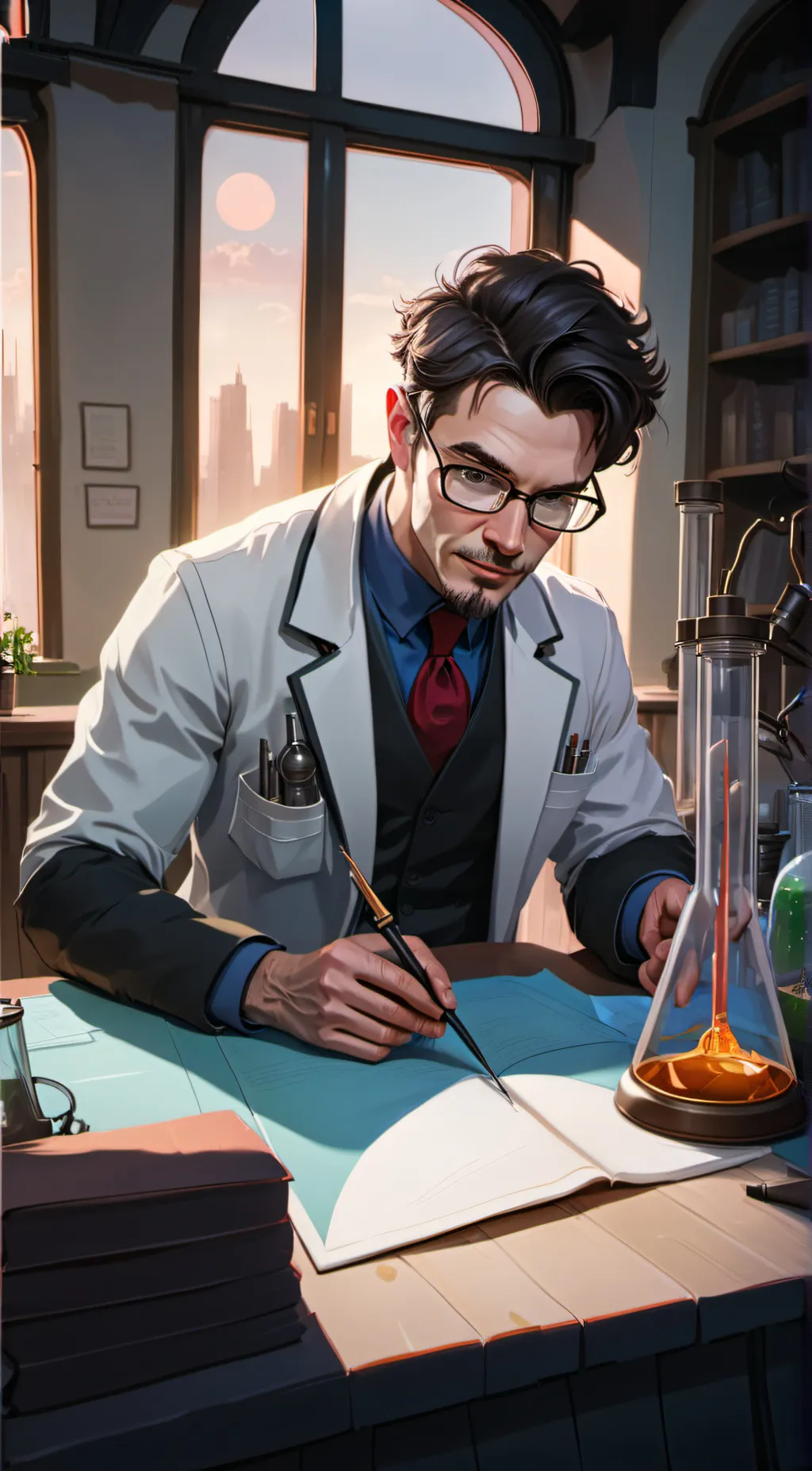 ai character: Jase/scientist background