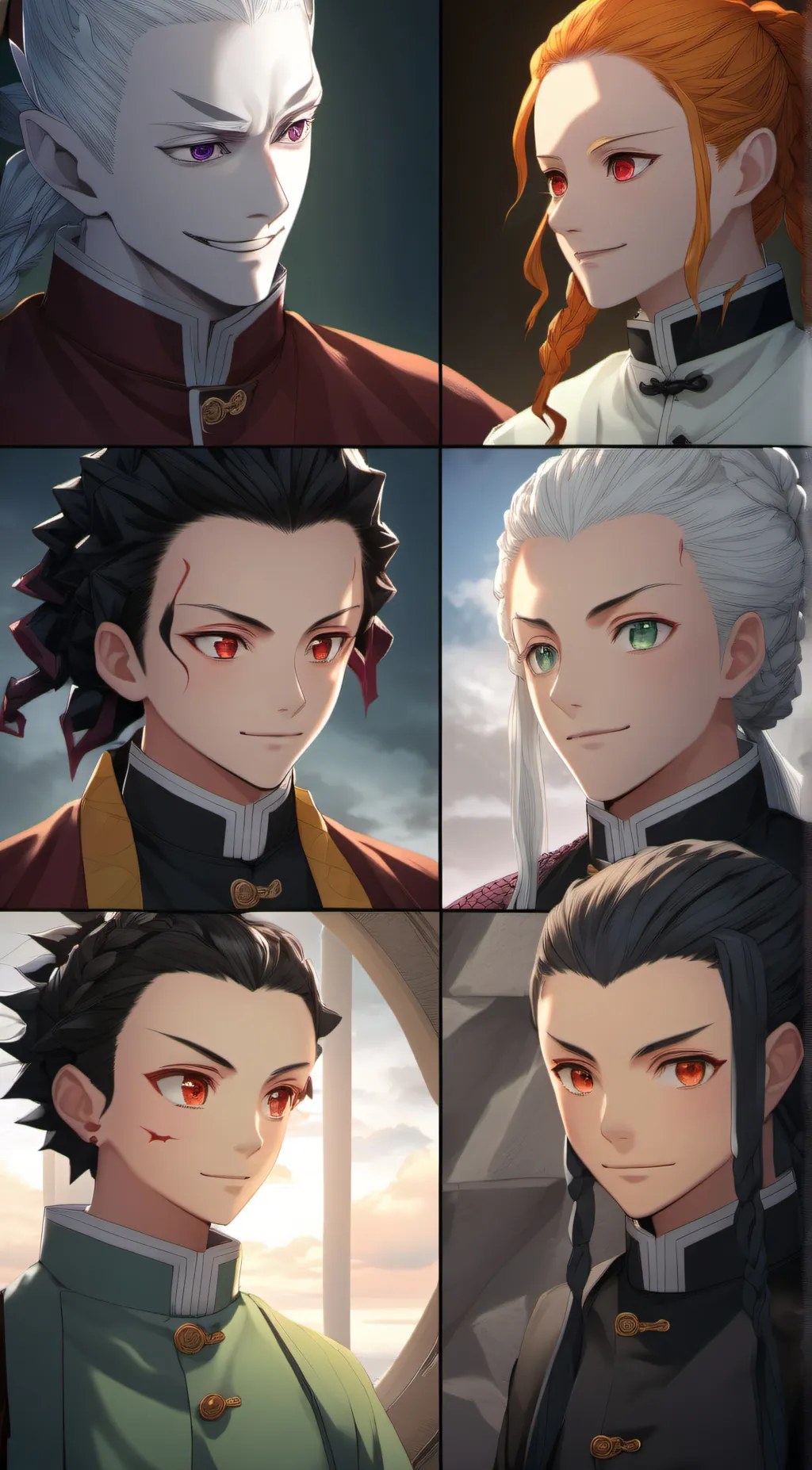 ai character: anime group chat  background