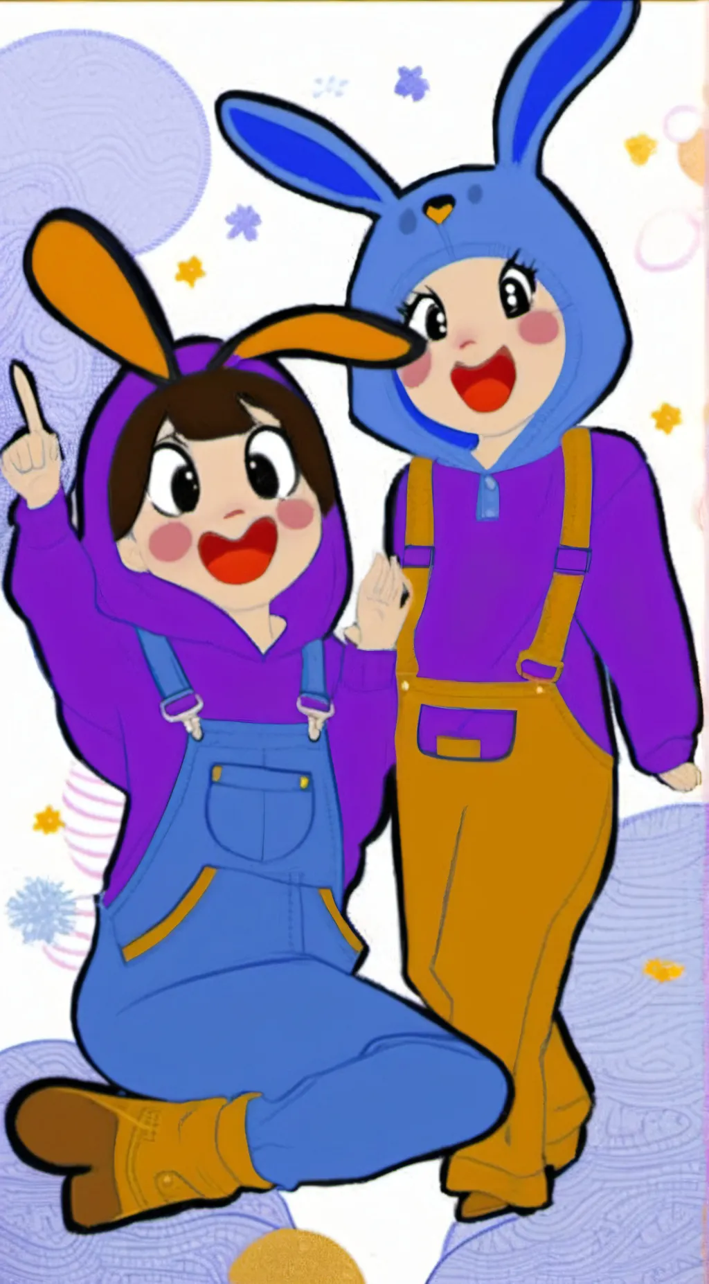 ai character: tadc hoodie cult background