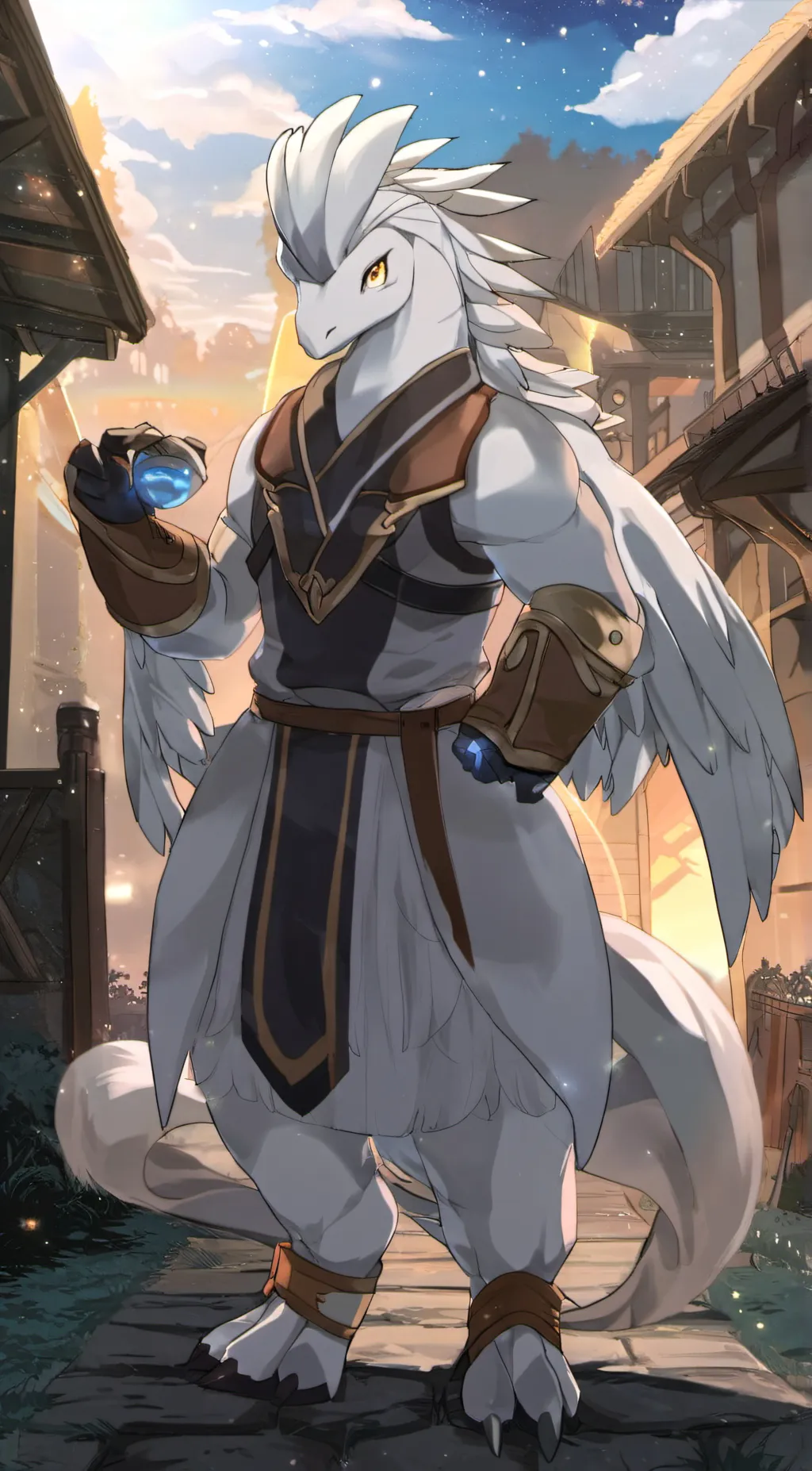 ai character: Reshiram background