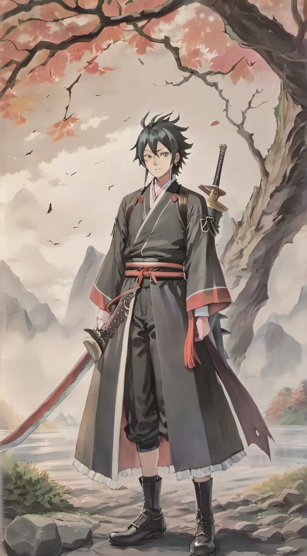 ai character: muichiro background