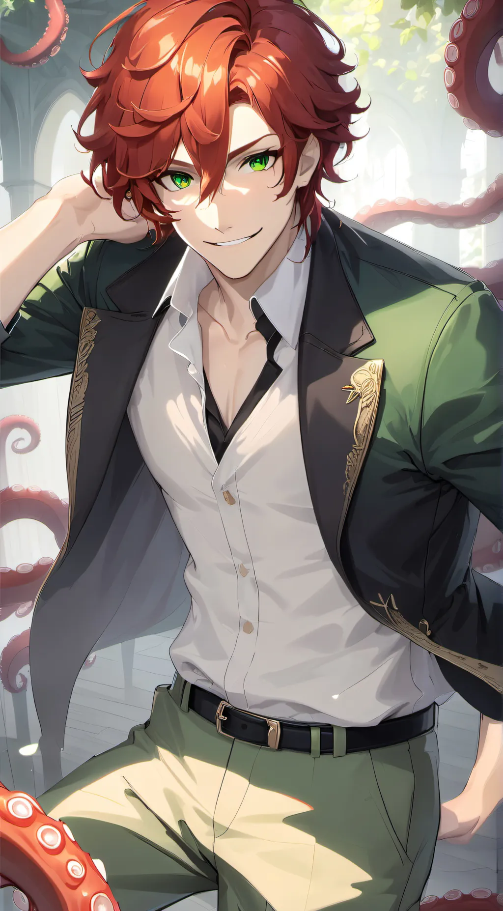 ai character: -Caspian-  background