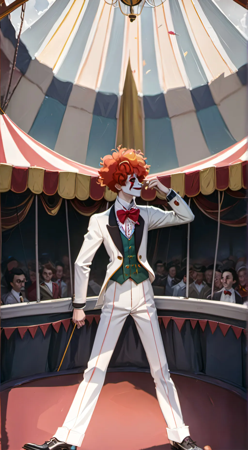 ai character: Circus Boy background