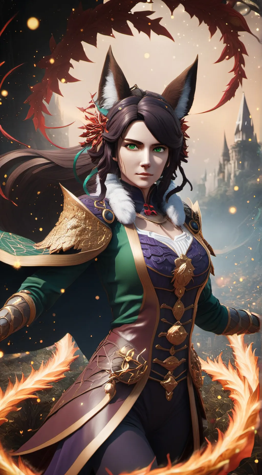 ai character: Terra background