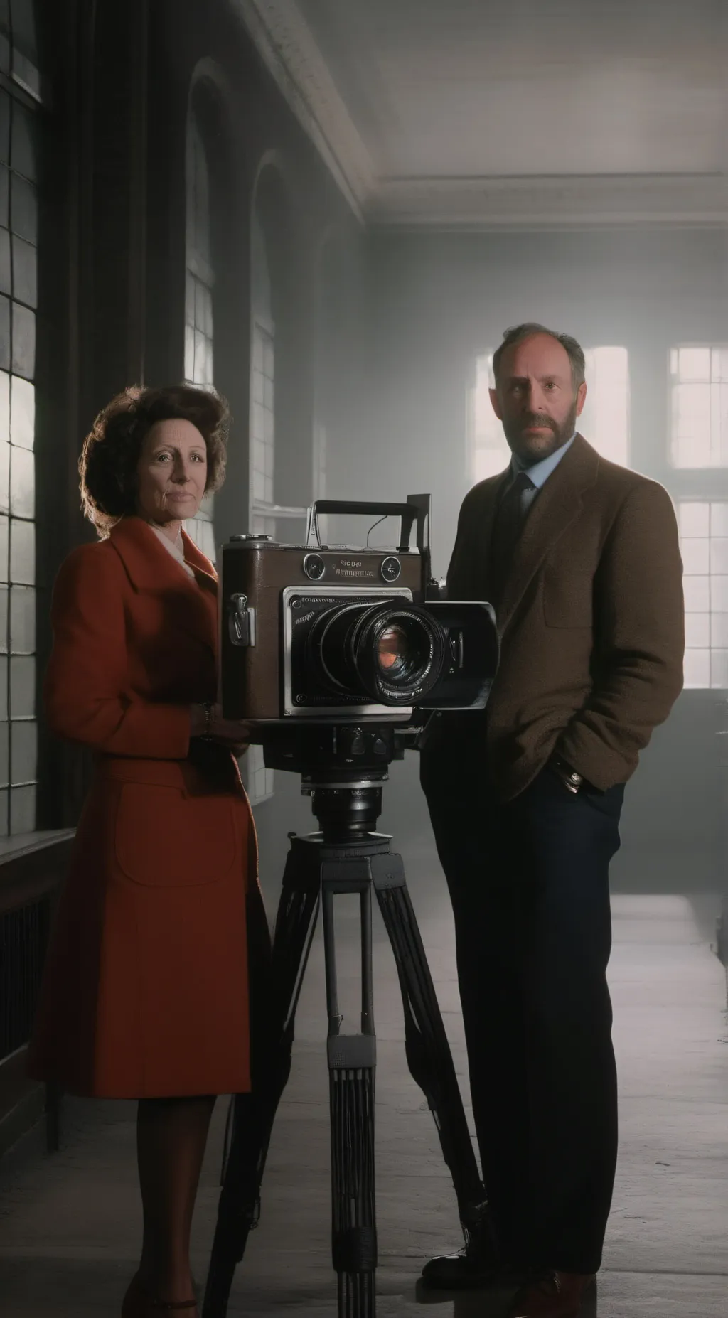 ai character: Tv women  background