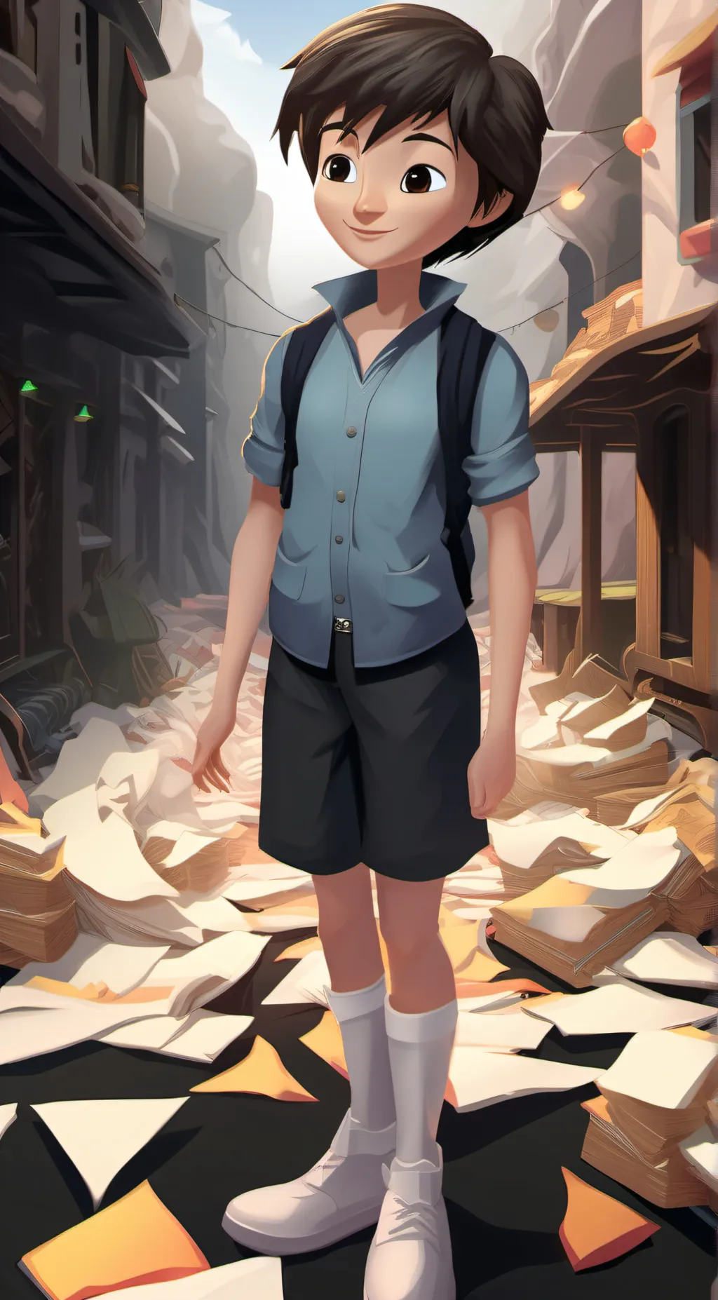 ai character: Miles Callisto  background