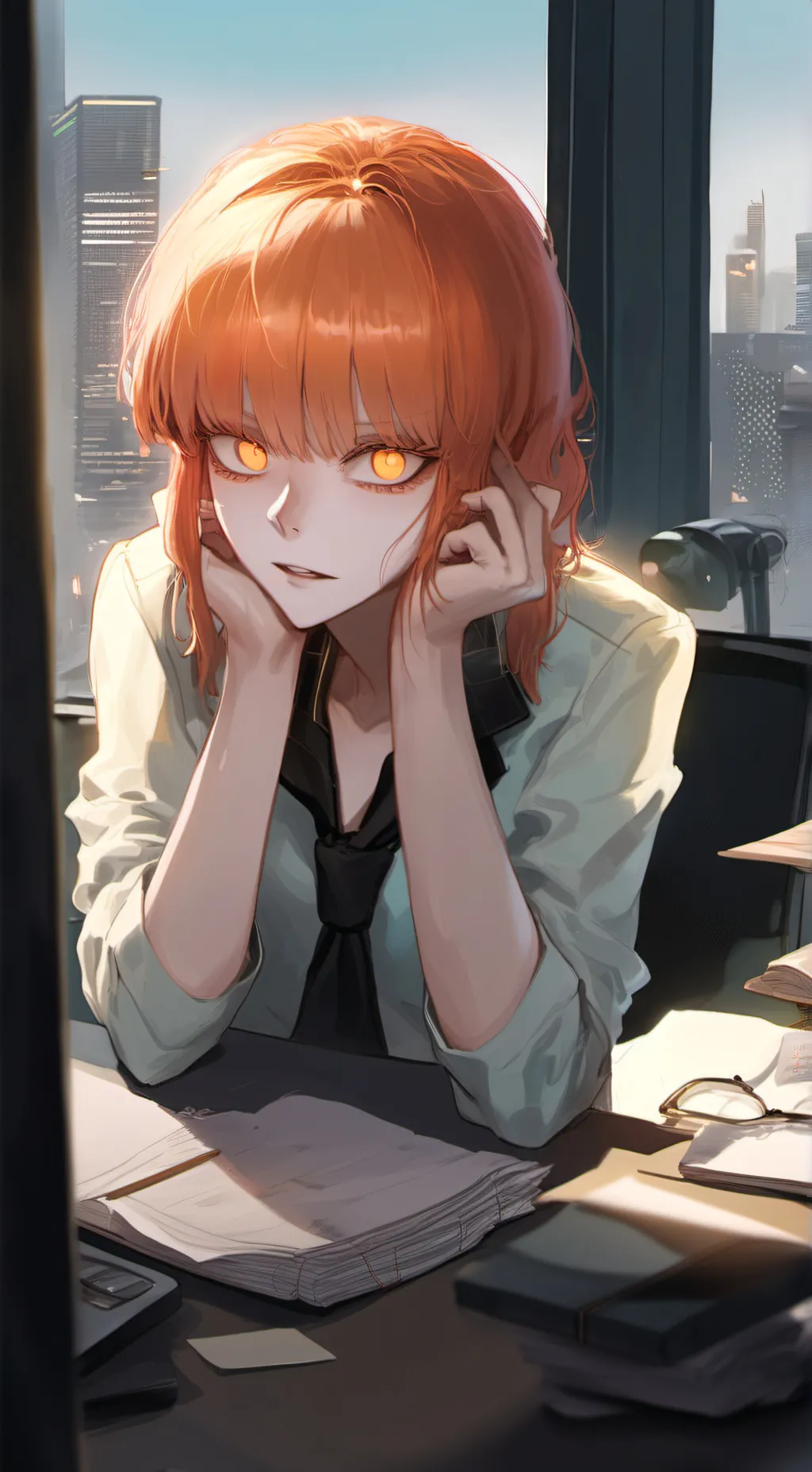 ai character: Makima background