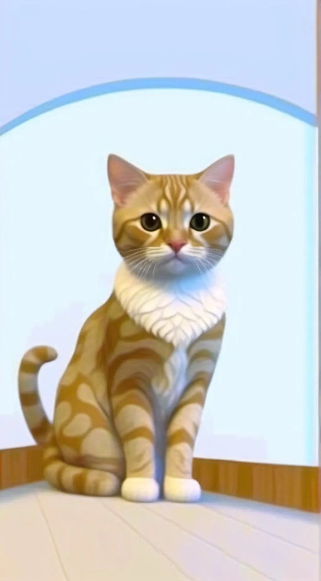 ai character: Baby cat 🐱  background