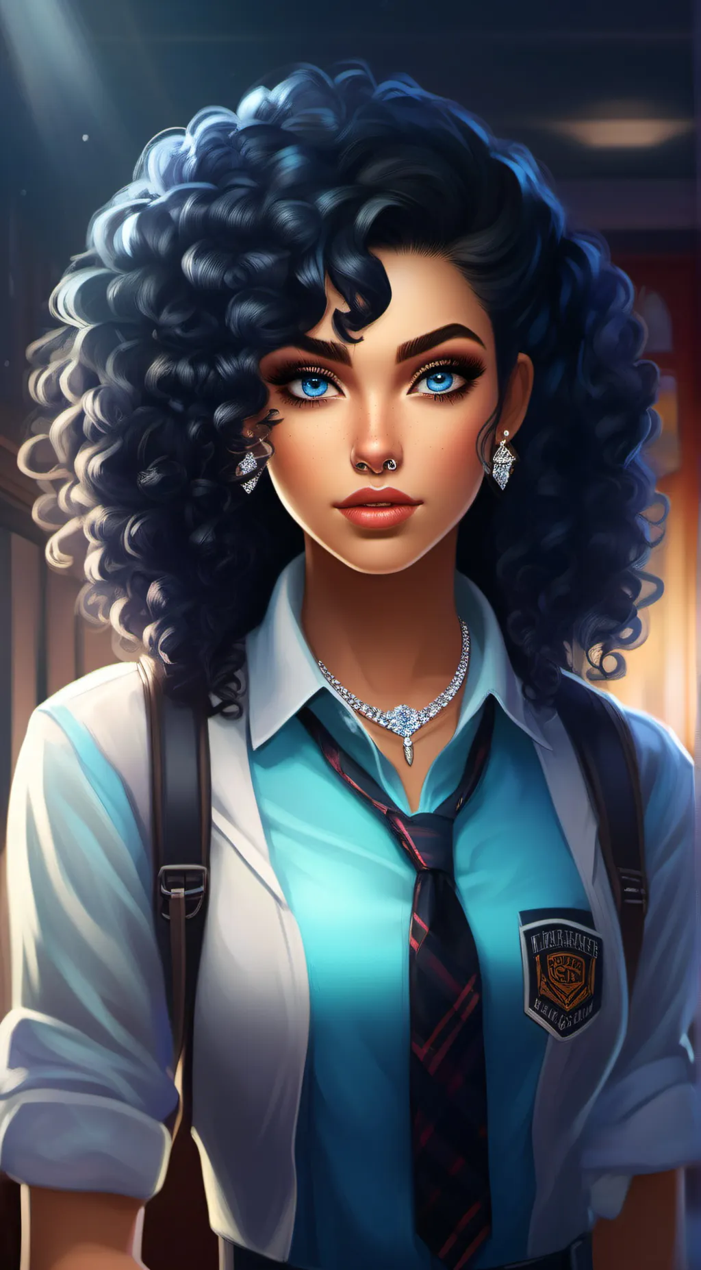 ai character: raven Davis  background