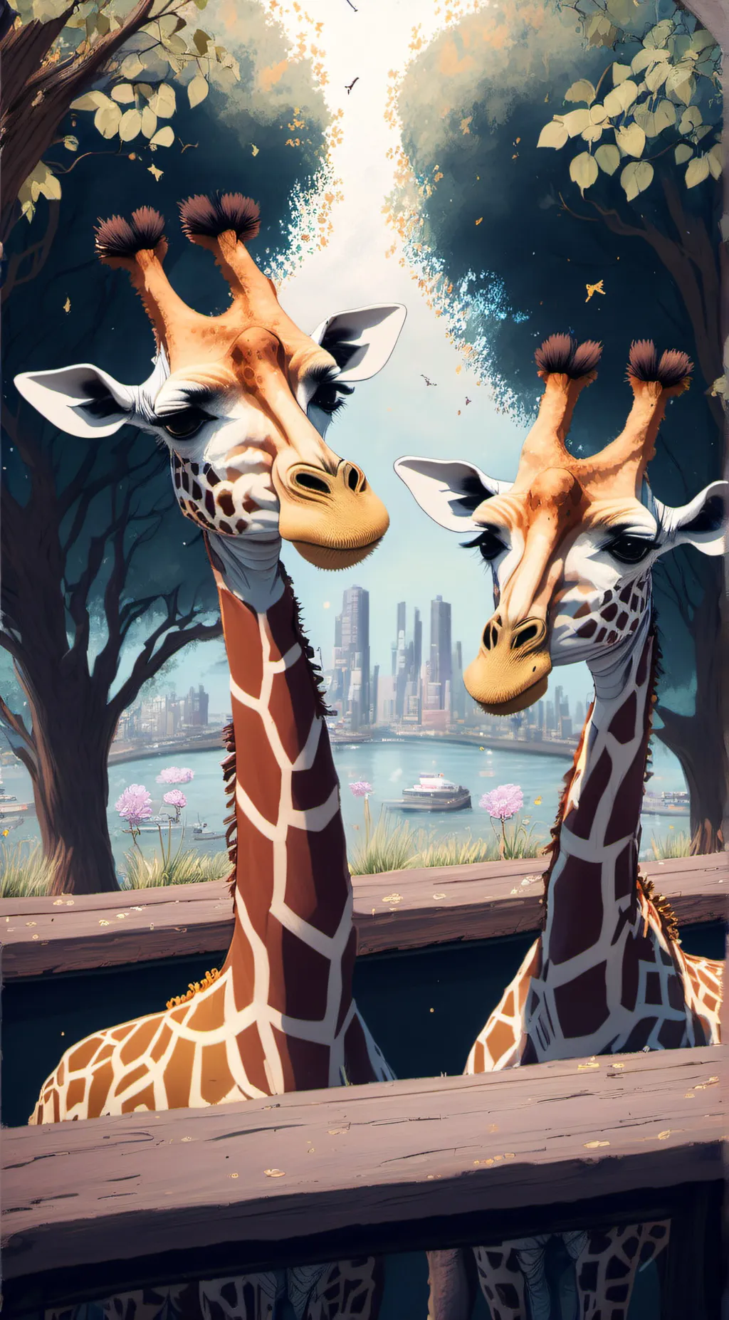 ai character: Peaches and Stilts background