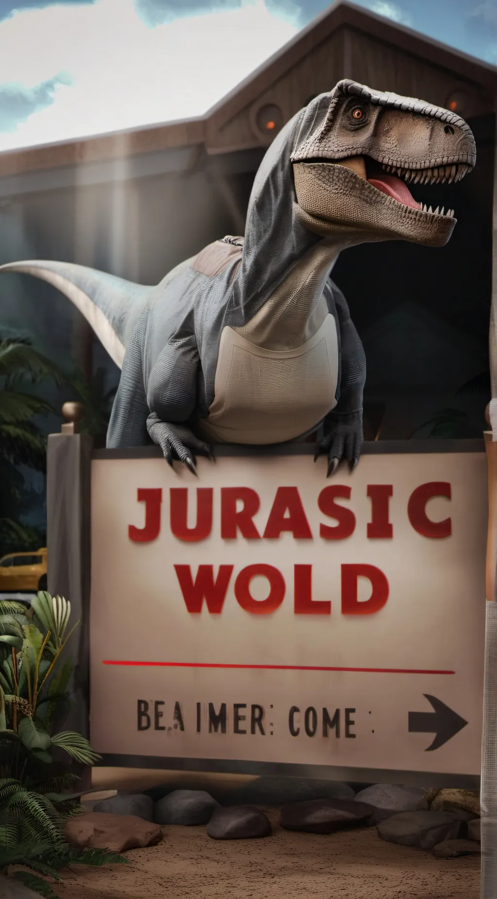 ai character: Jurassic world background