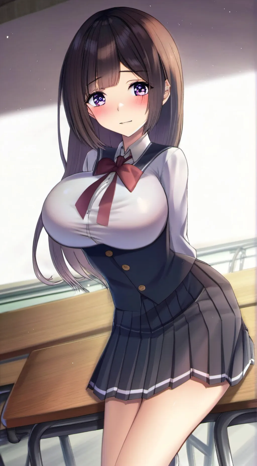 ai character: emi~ background