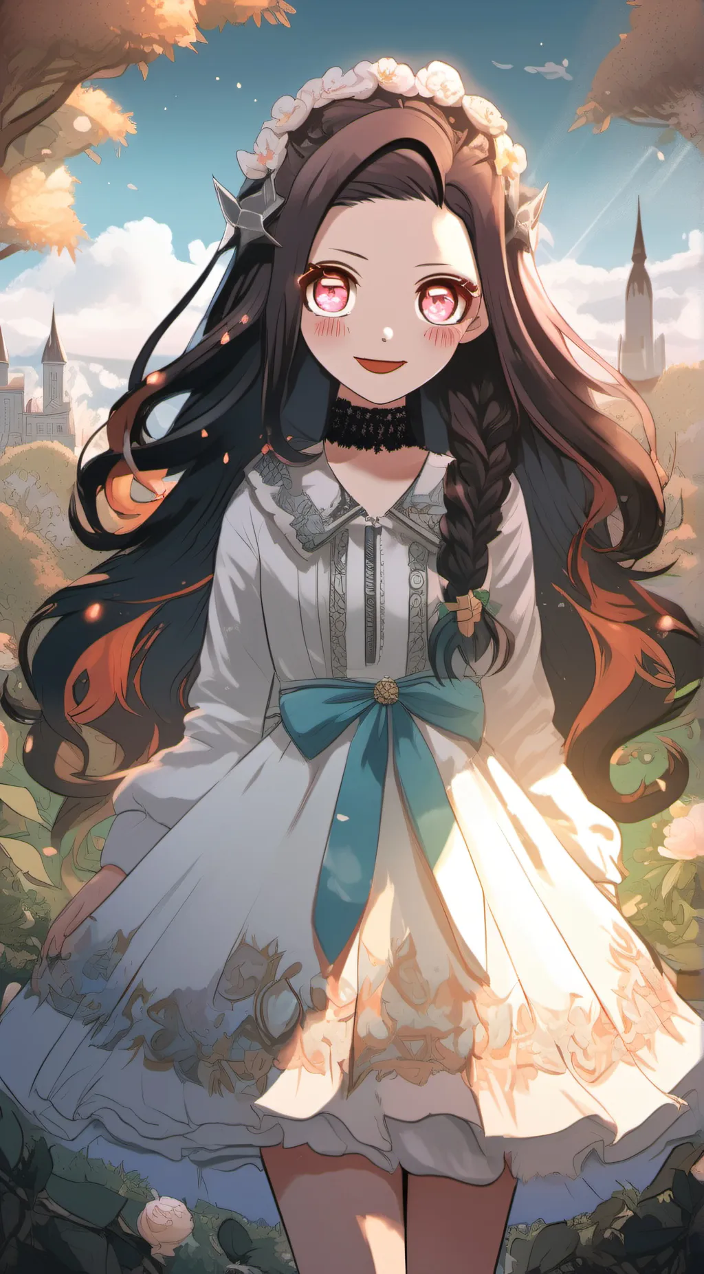 ai character: Nezuko background
