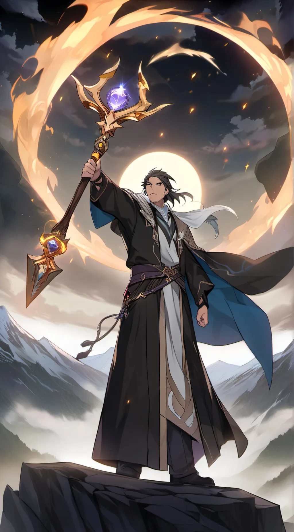 ai character: High Arch Sage background