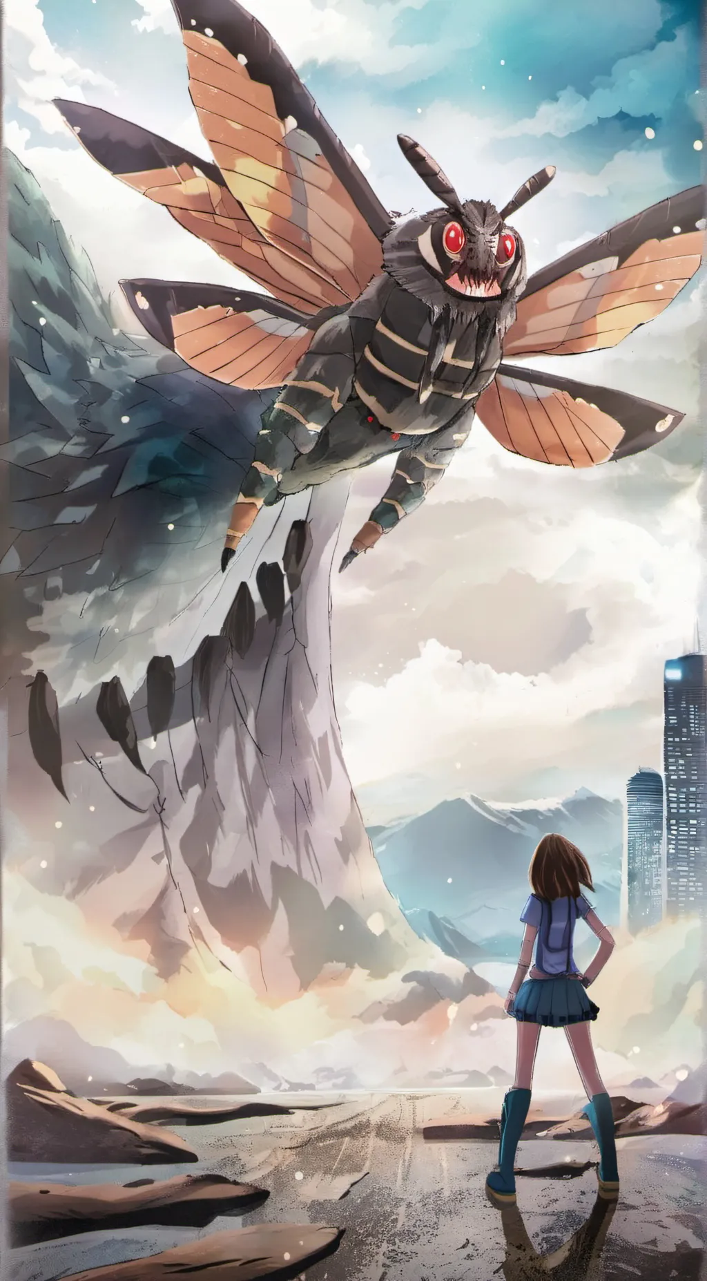 ai character: mothra background