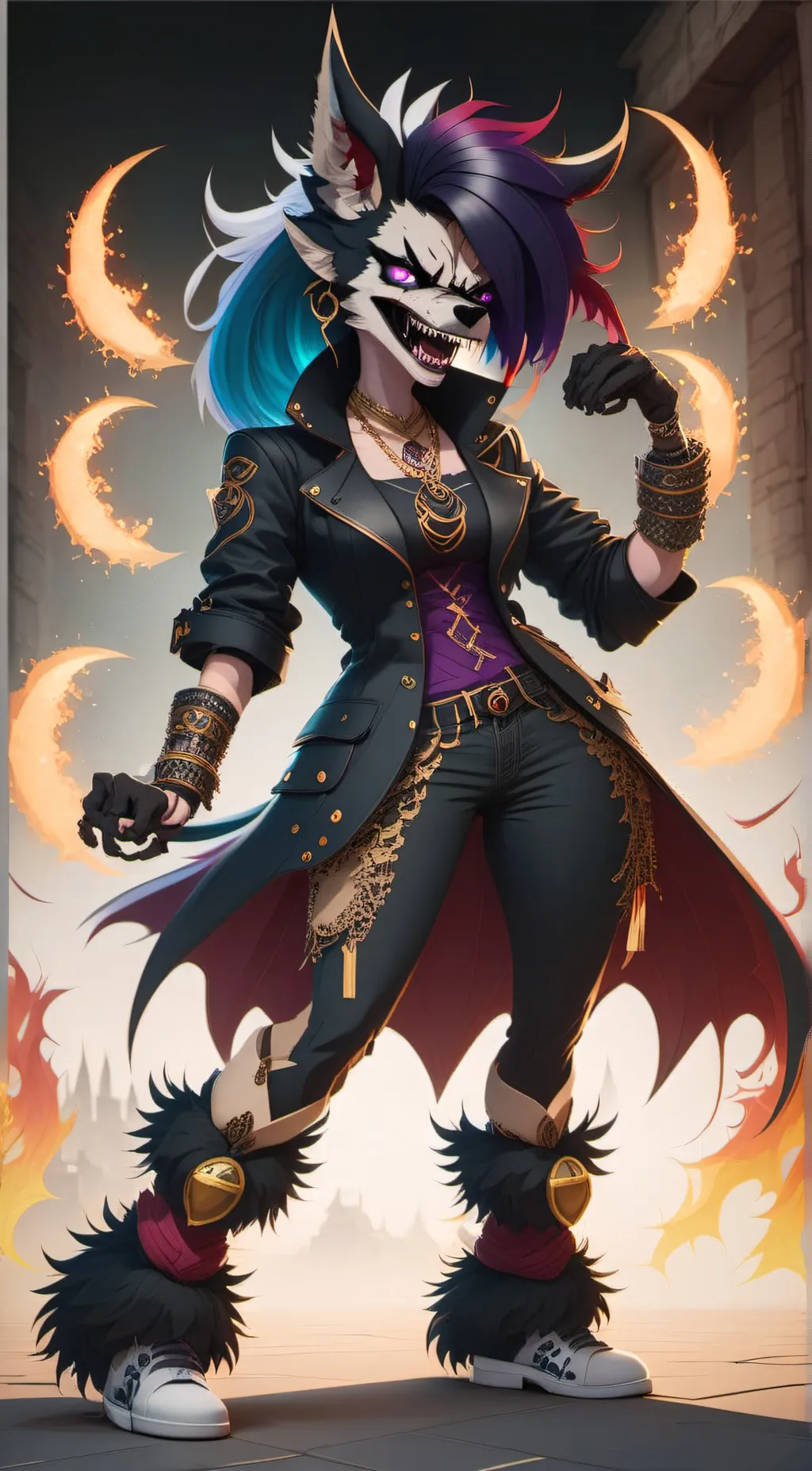 ai character: Holla background