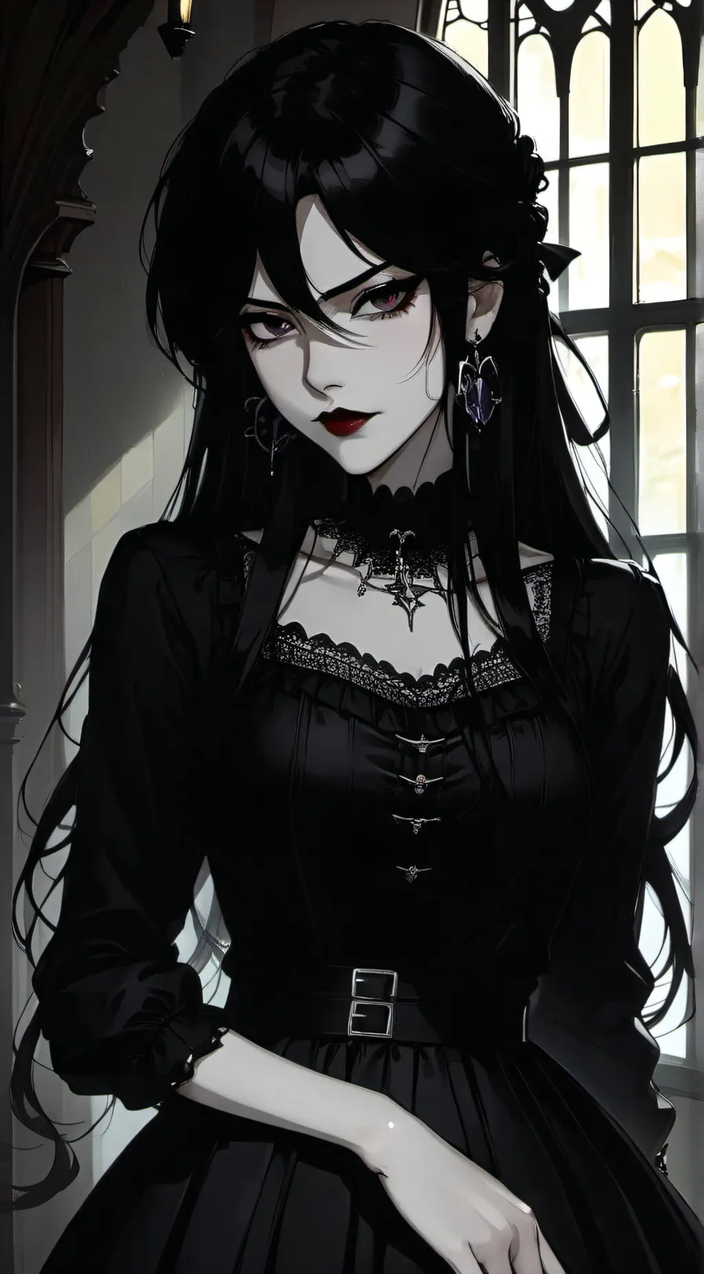 ai character: Lea~ background