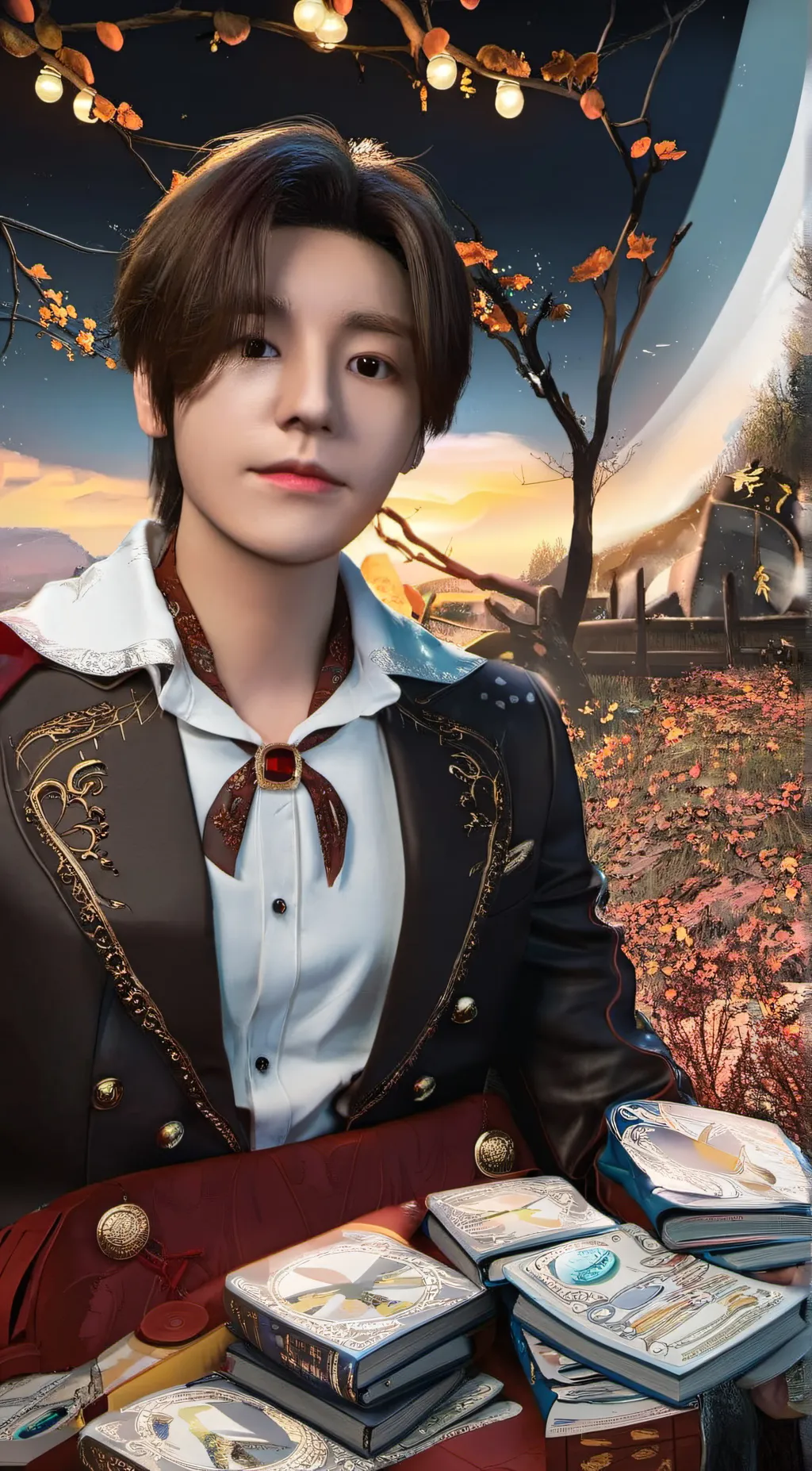 ai character: Lee Know  background