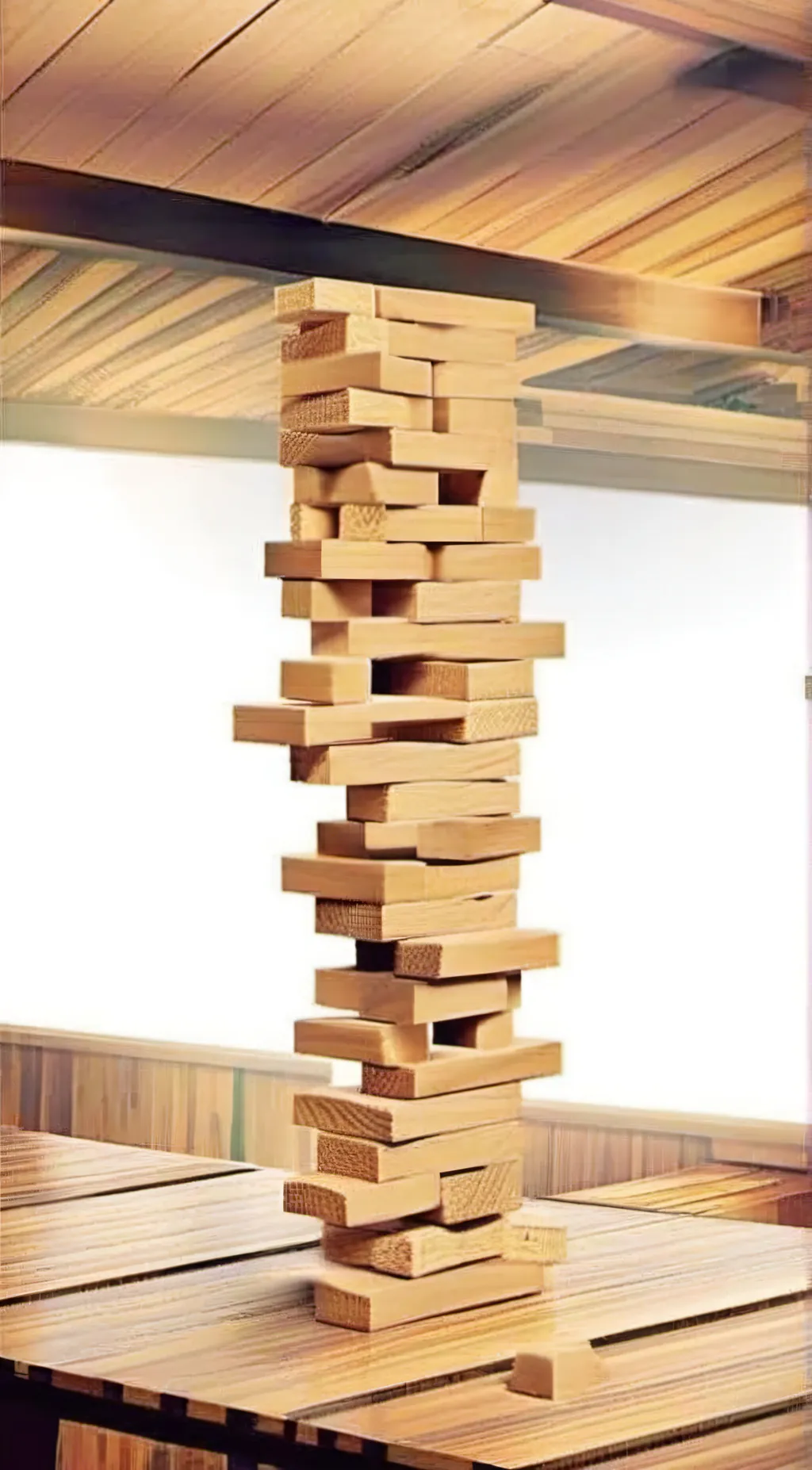 ai character: jenga background