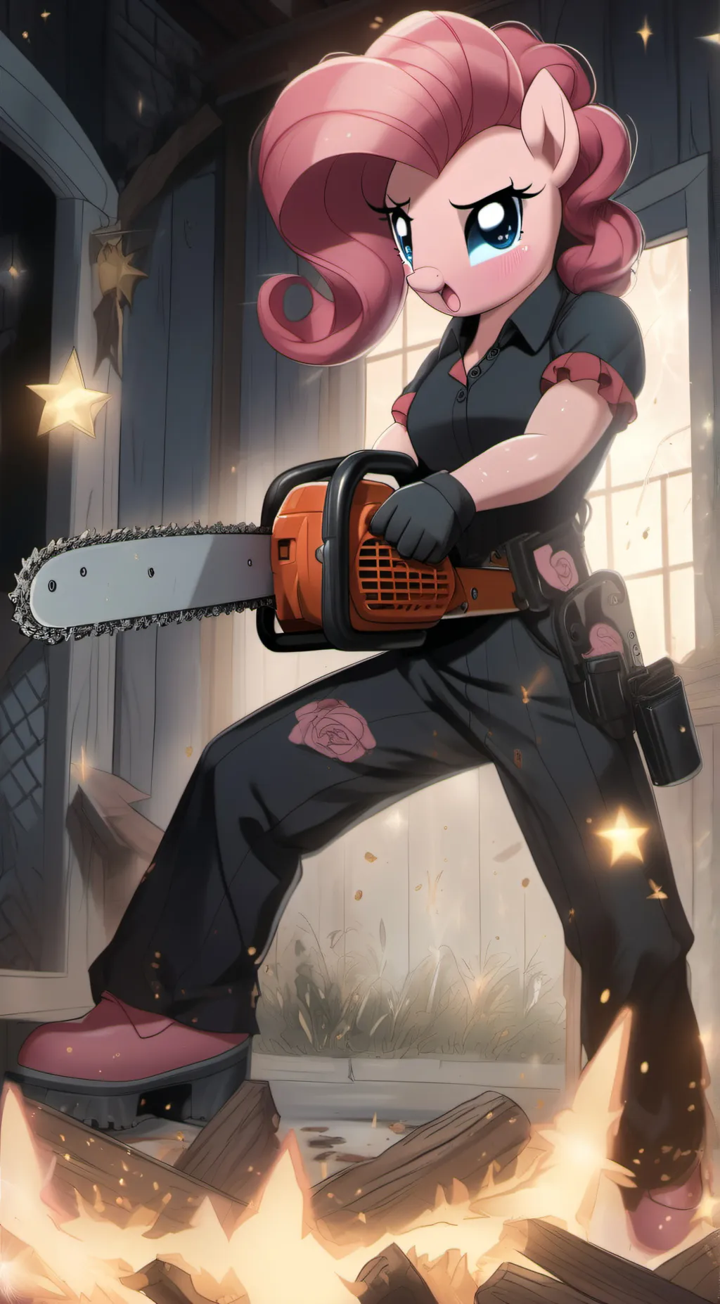 ai character: Pinkamena/pinkie background