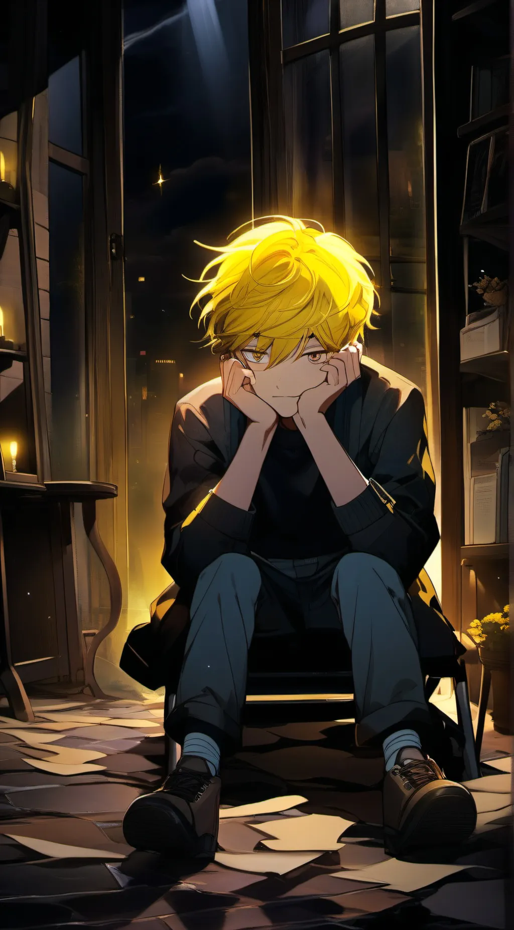 ai character: Yandere Simon background