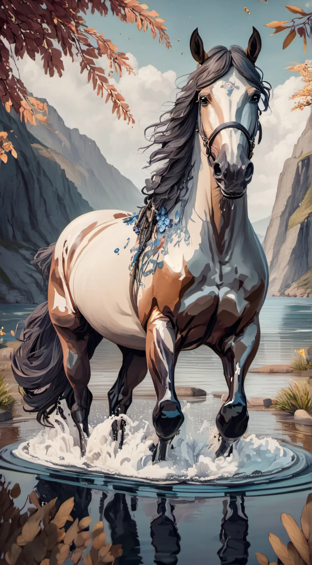 ai character: Water Spirit  background