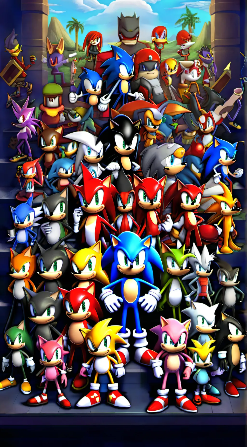 ai character: Sonic background