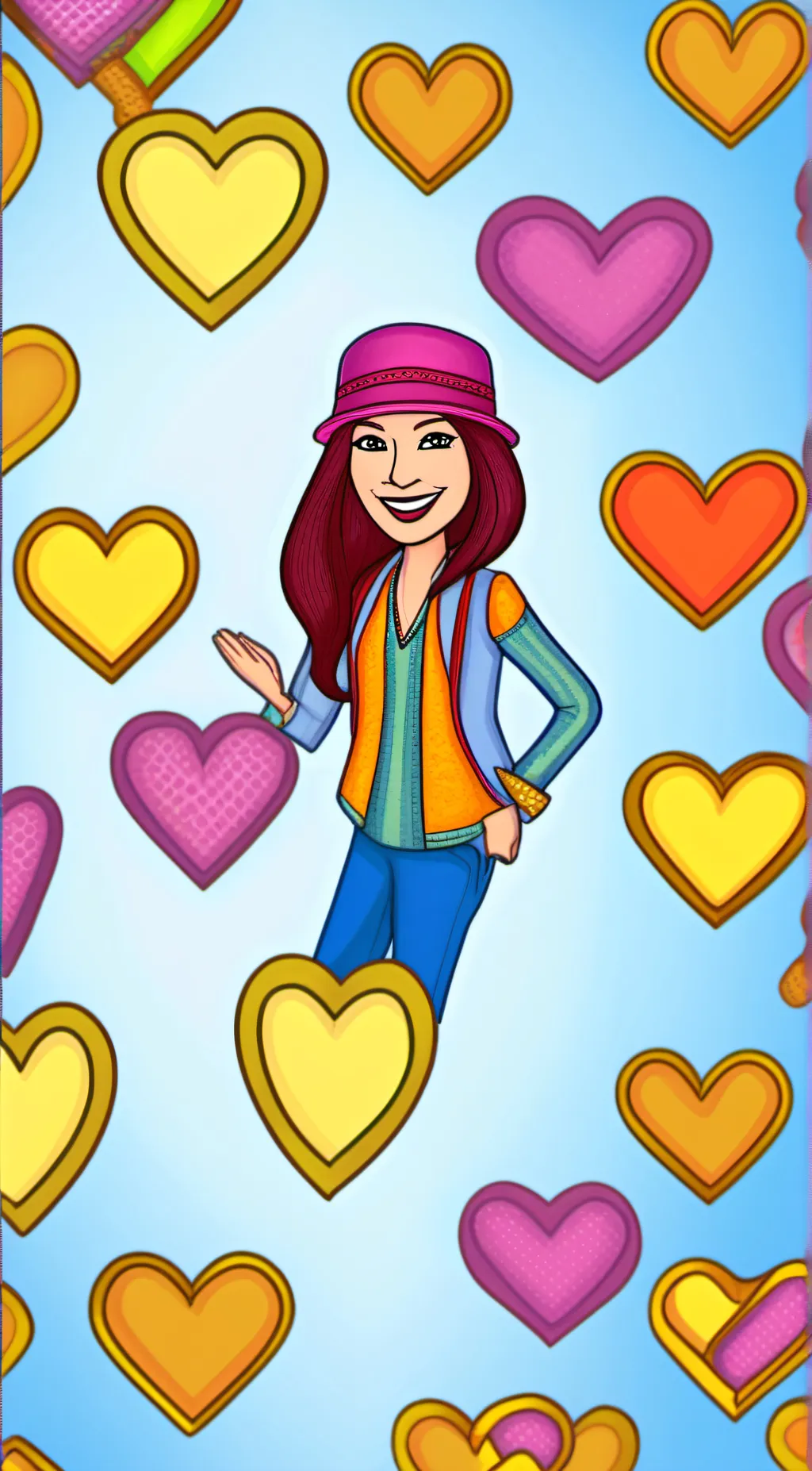 ai character: Rose background