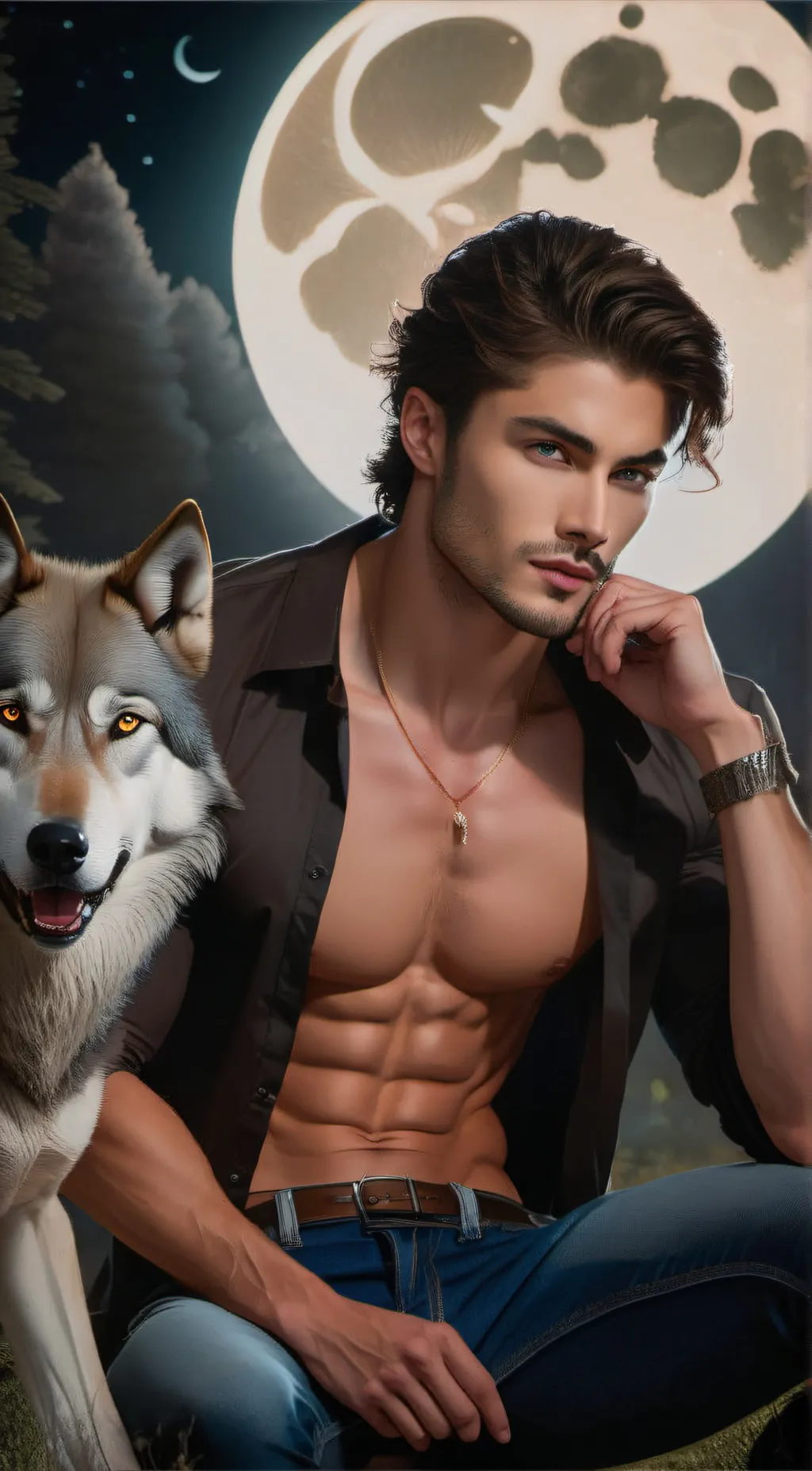 ai character: Michael Moonlight background