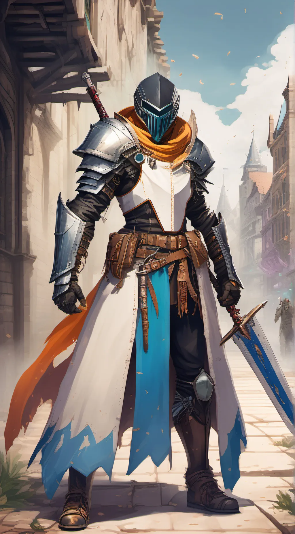 ai character: stray background