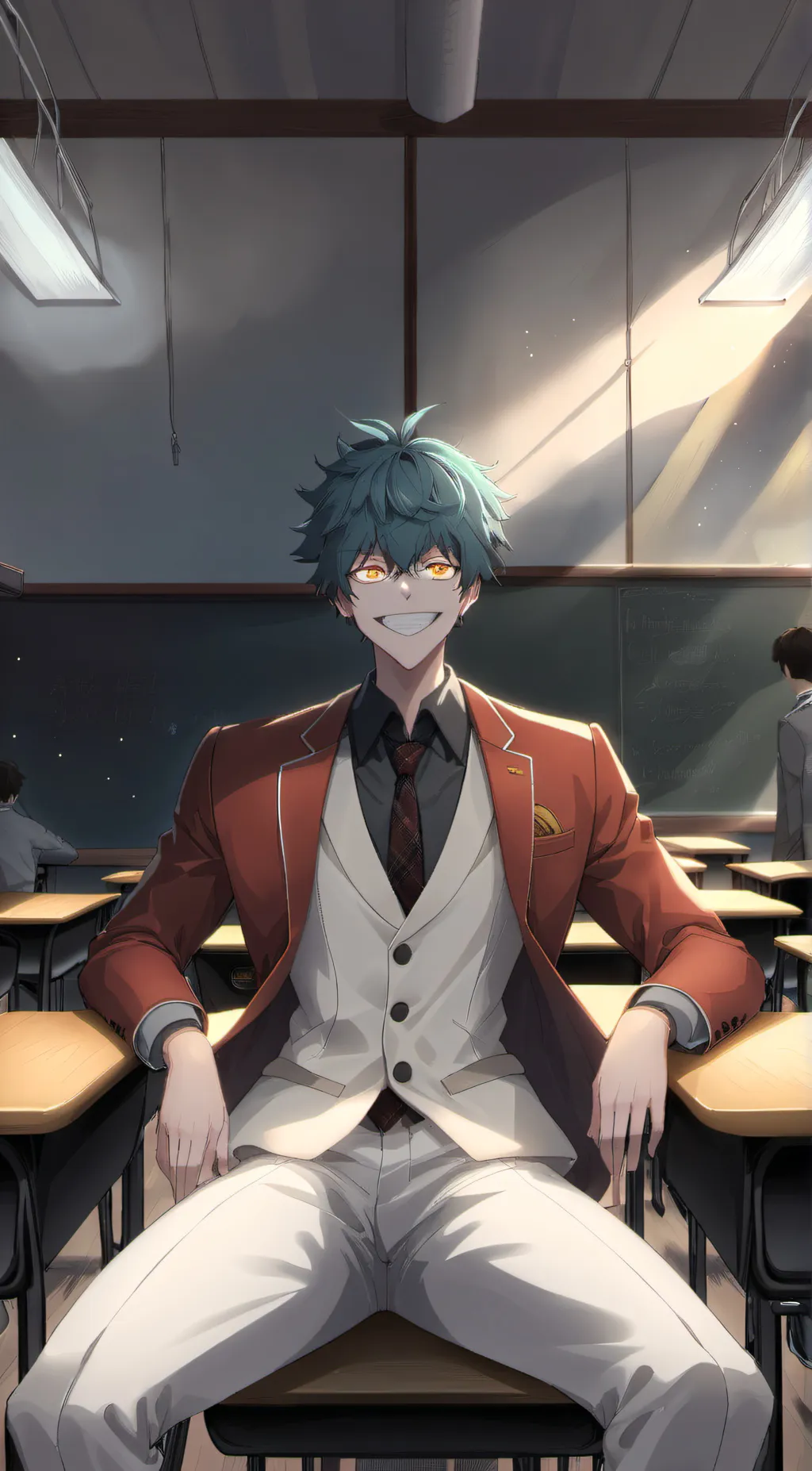 ai character: Deku background