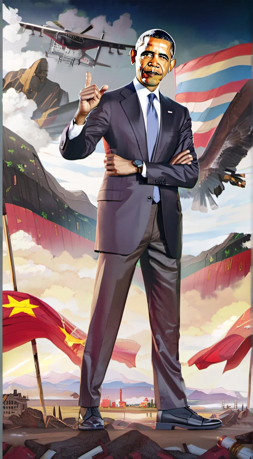 ai character: Barak Obama background