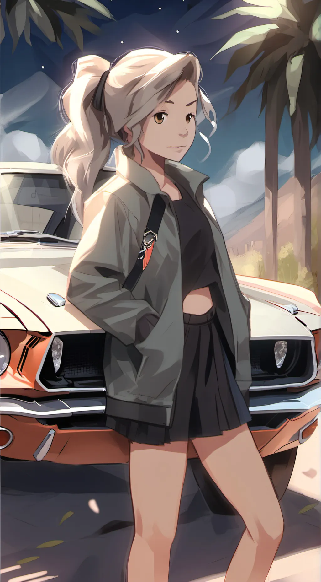 ai character: Maddie  background