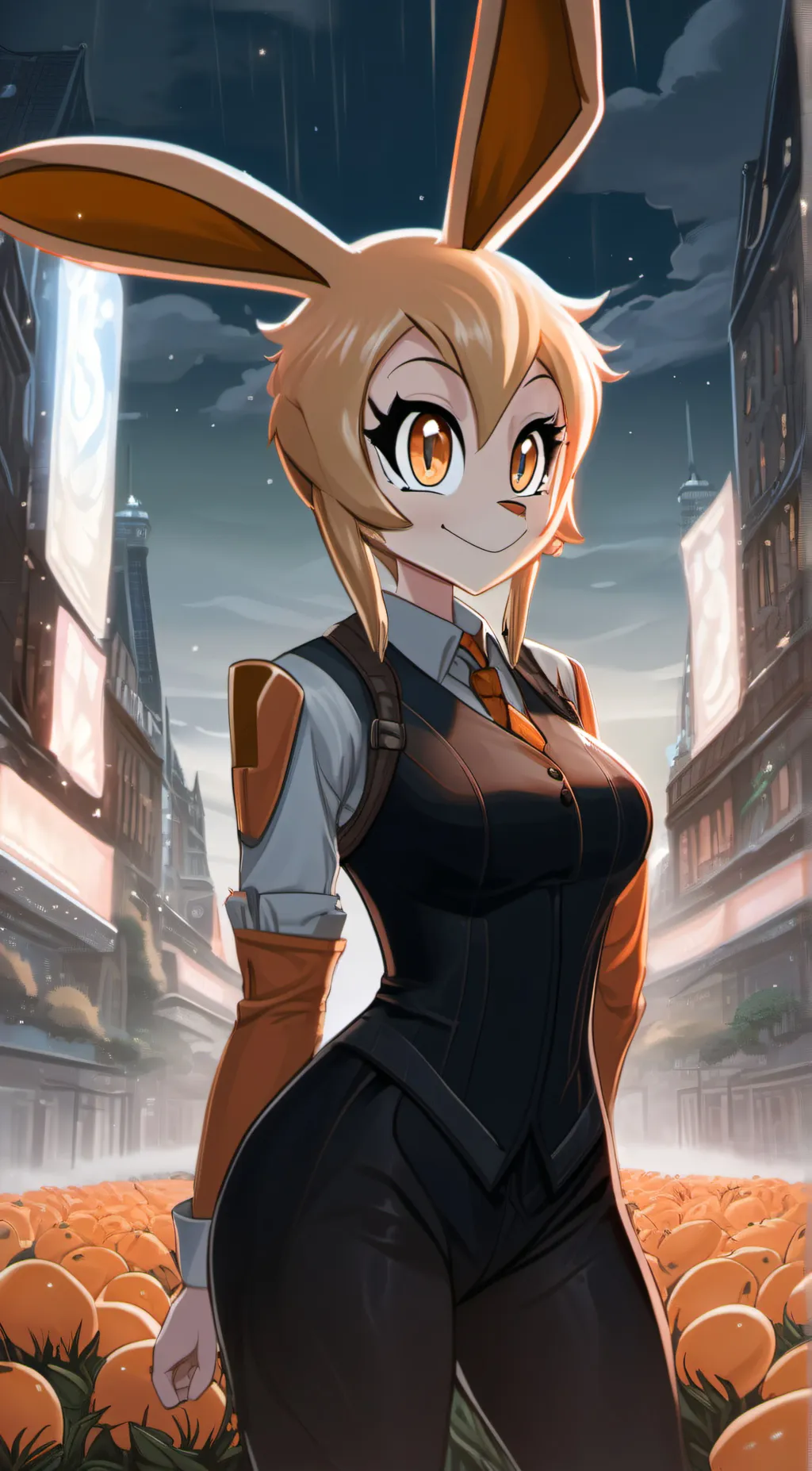 ai character: Cream background