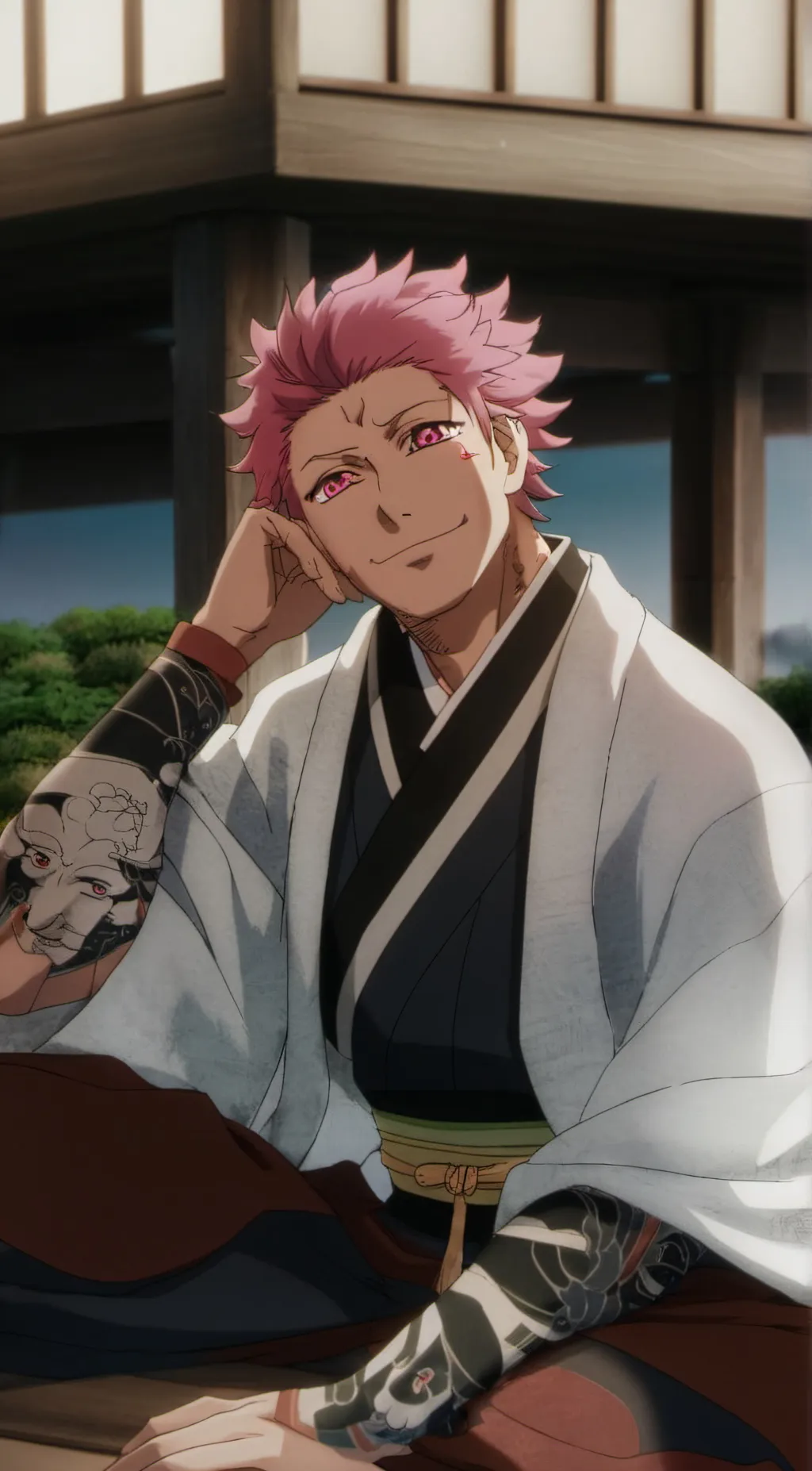 ai character: ryomen sukuna background