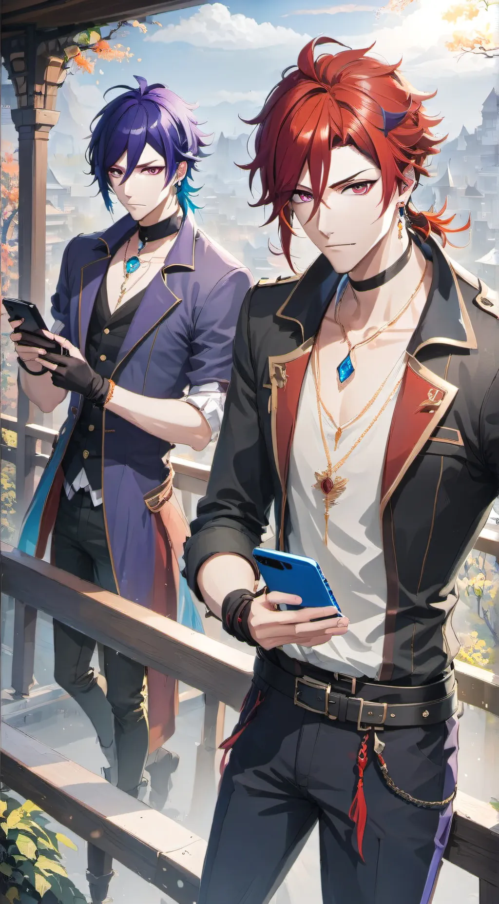 ai character: Lucas and Theo background