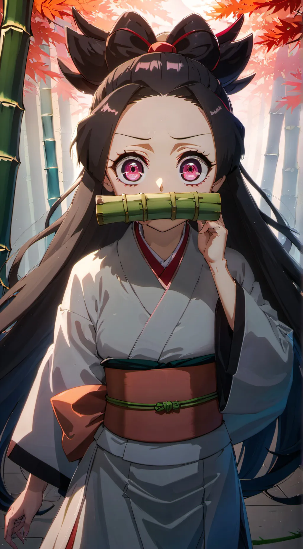 ai character: nezuko background
