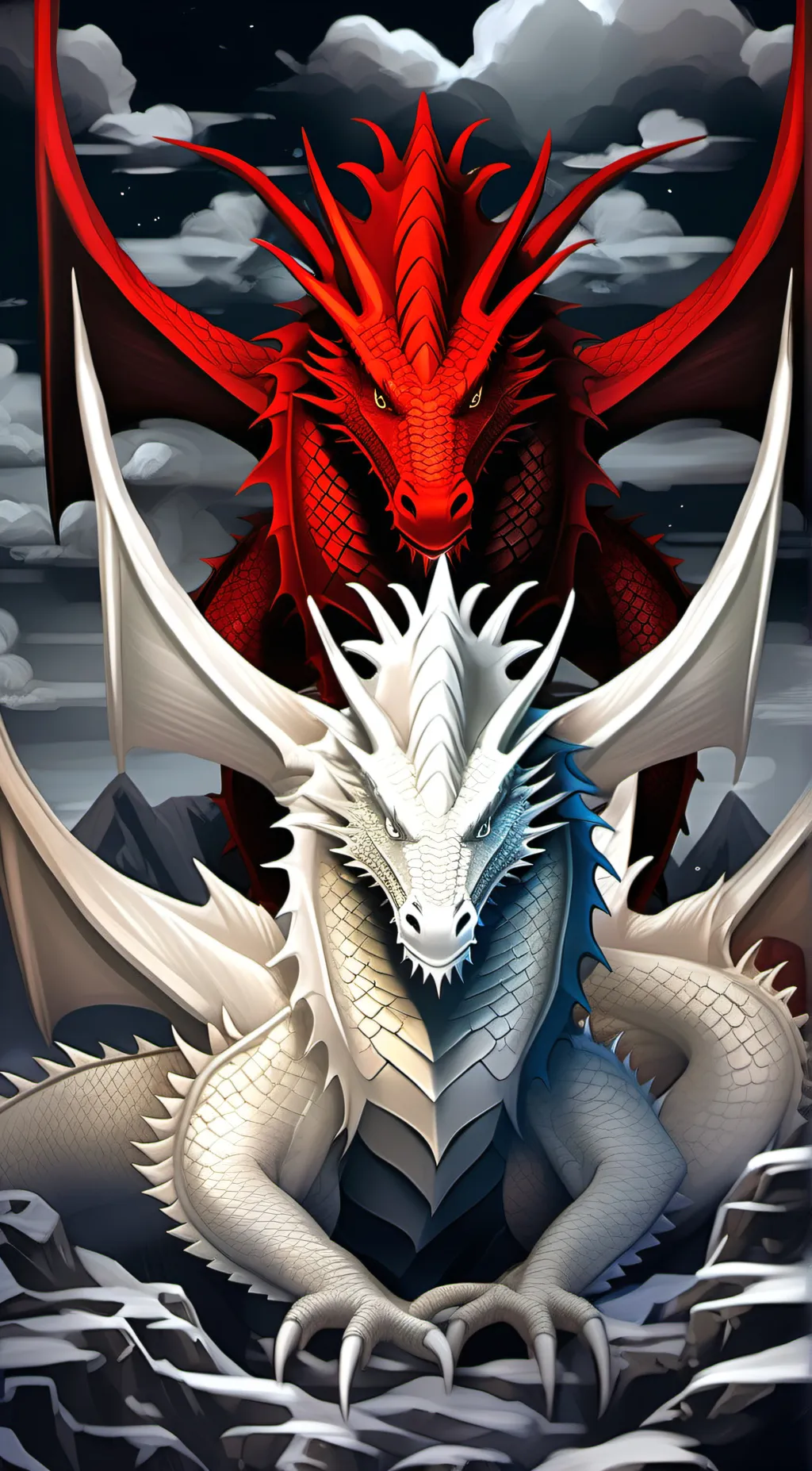 ai character: Summer and winter background