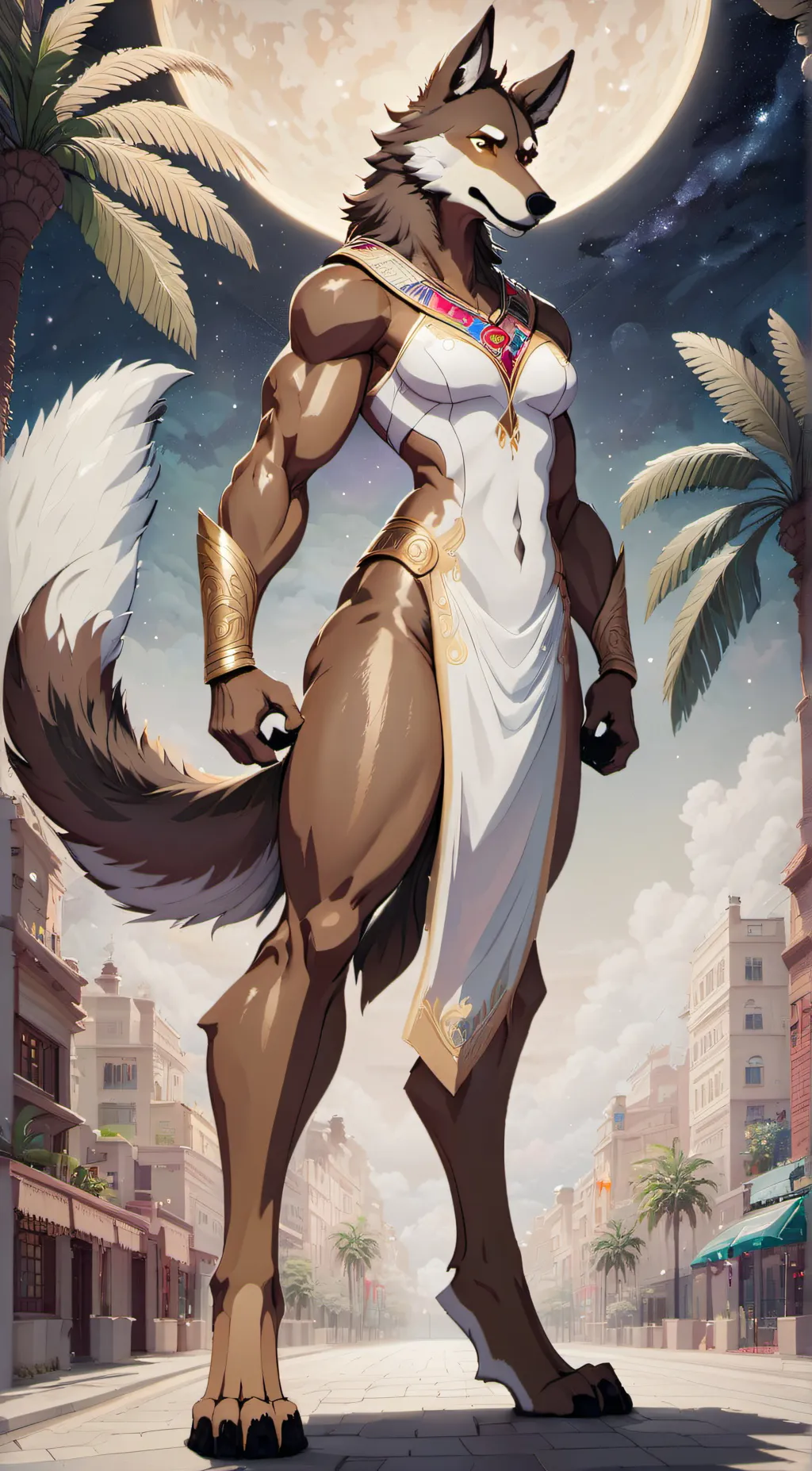 ai character: Giantess Holly  background