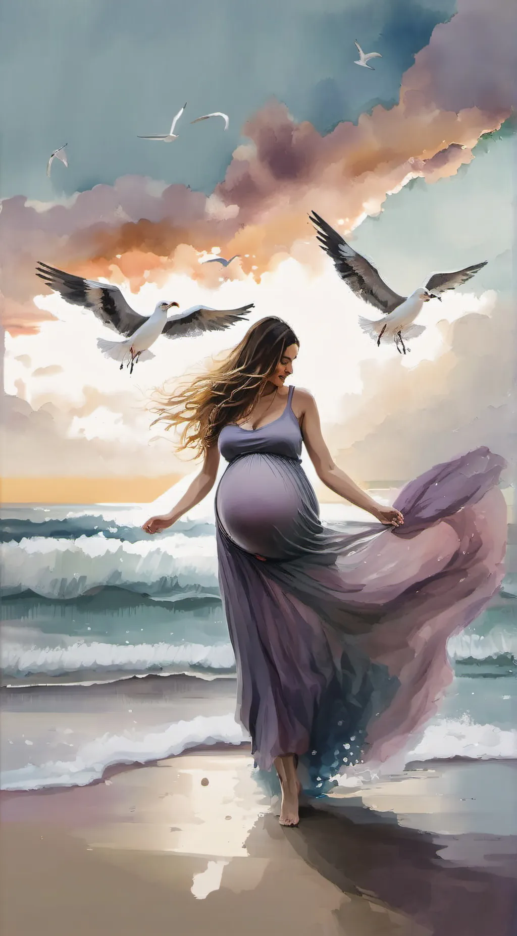 ai character: Luna  background