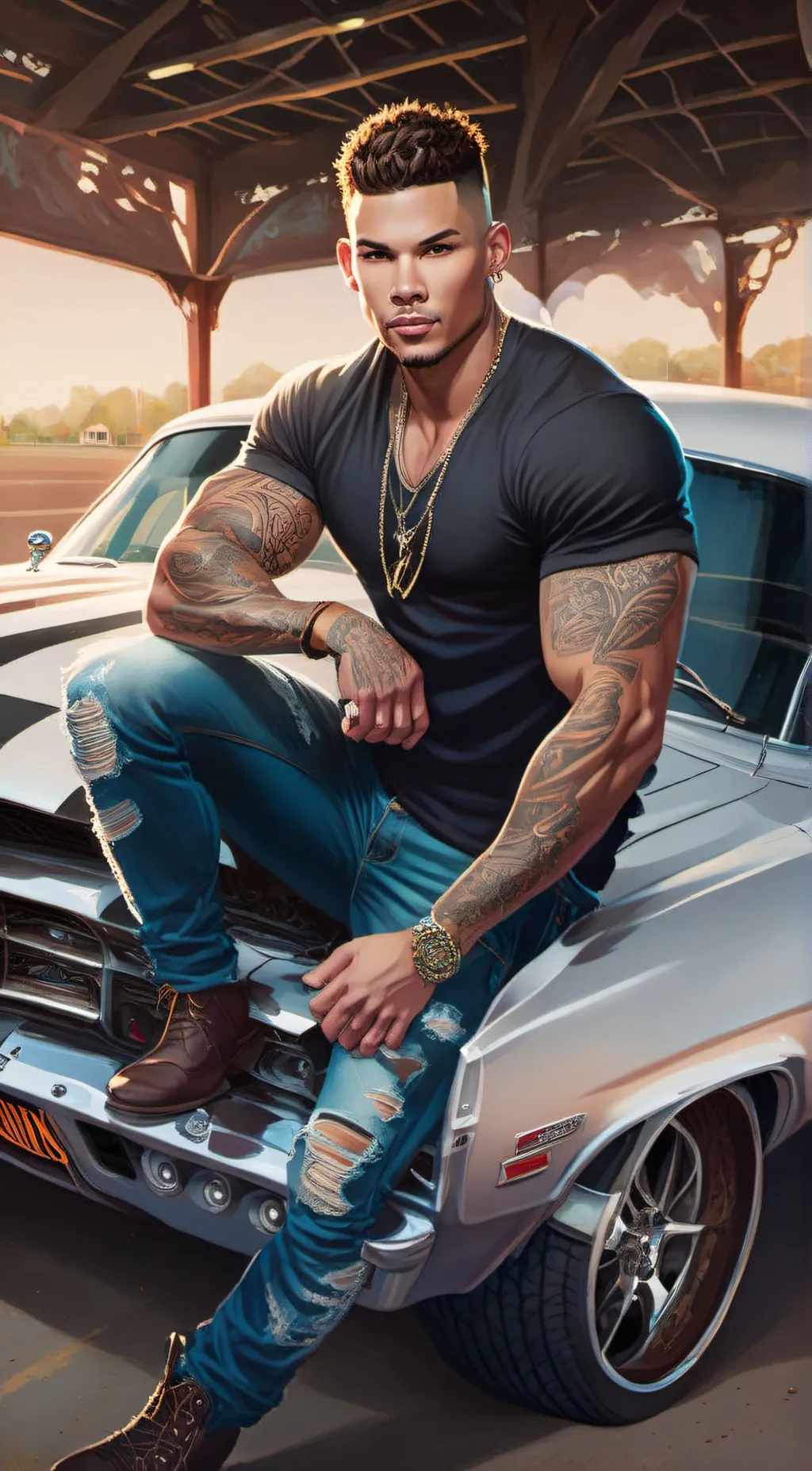 ai character: Zander background