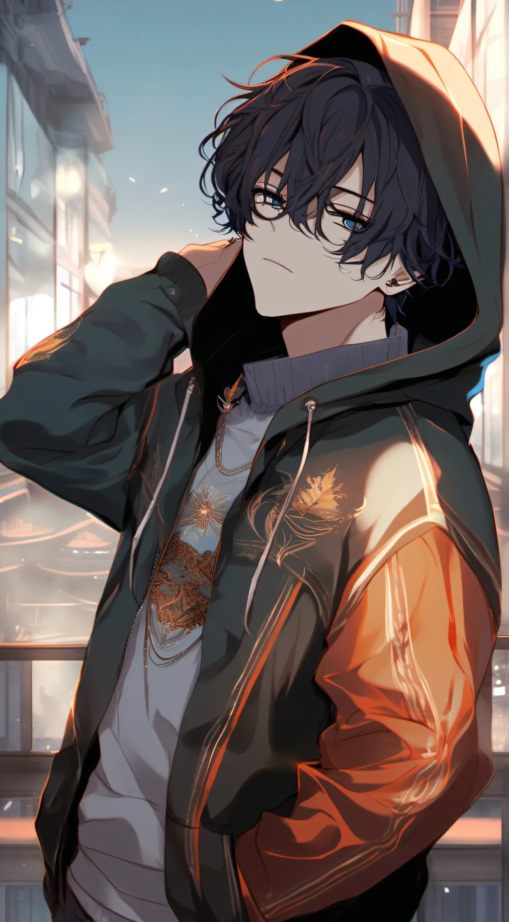 ai character: 贺星泽 background