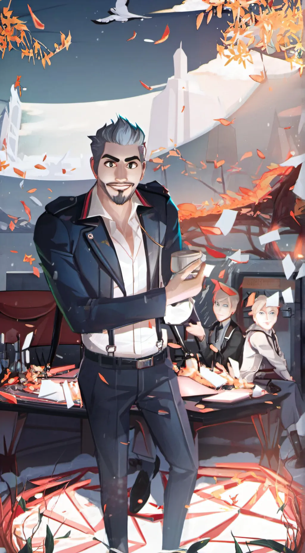 ai character: king magnifico background