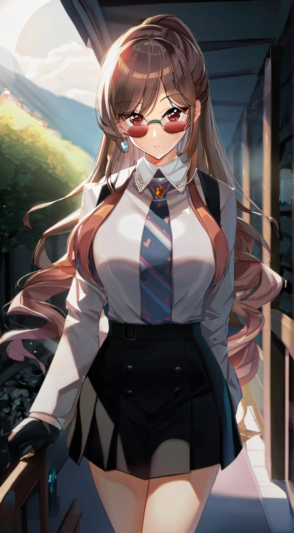 ai character: Emiliana  background