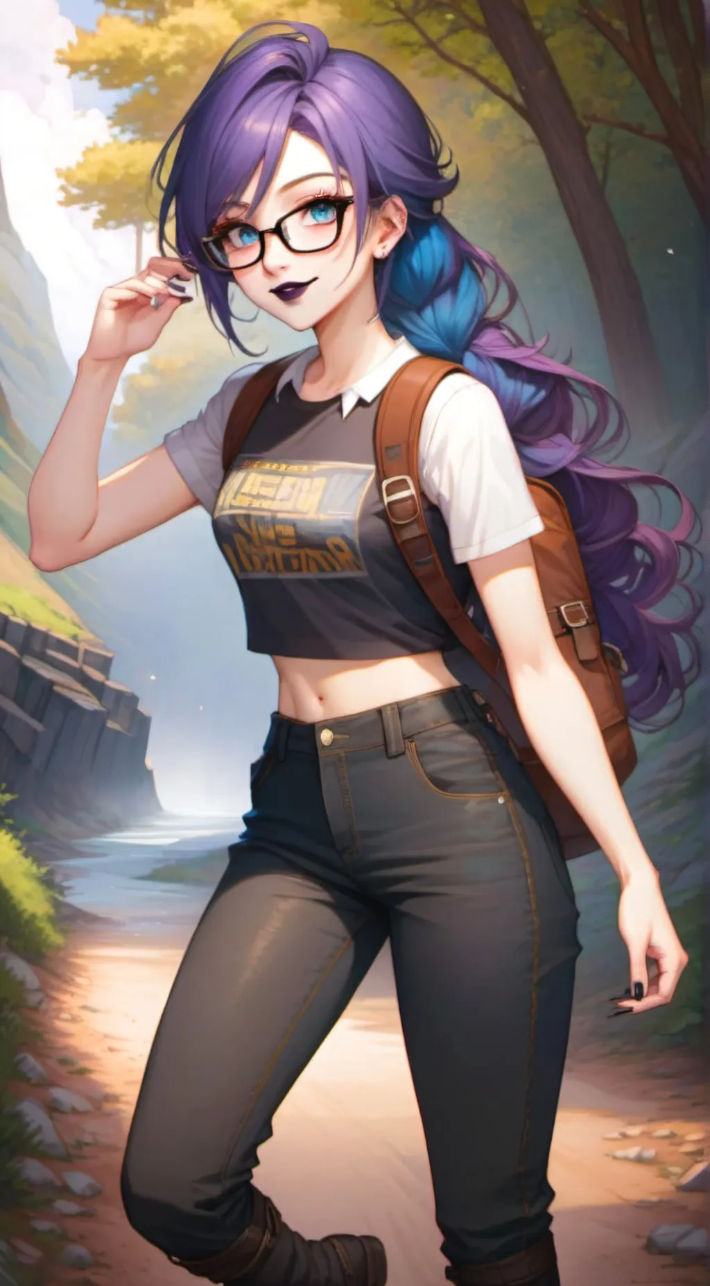 ai character: Luna background