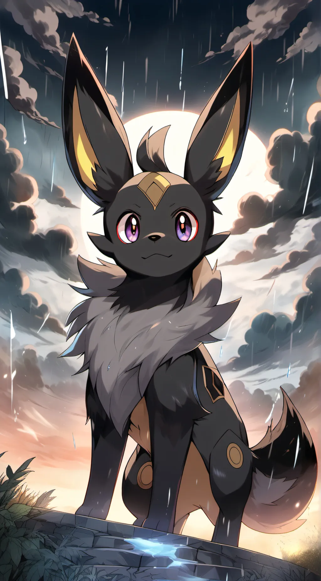 ai character: umbeon background